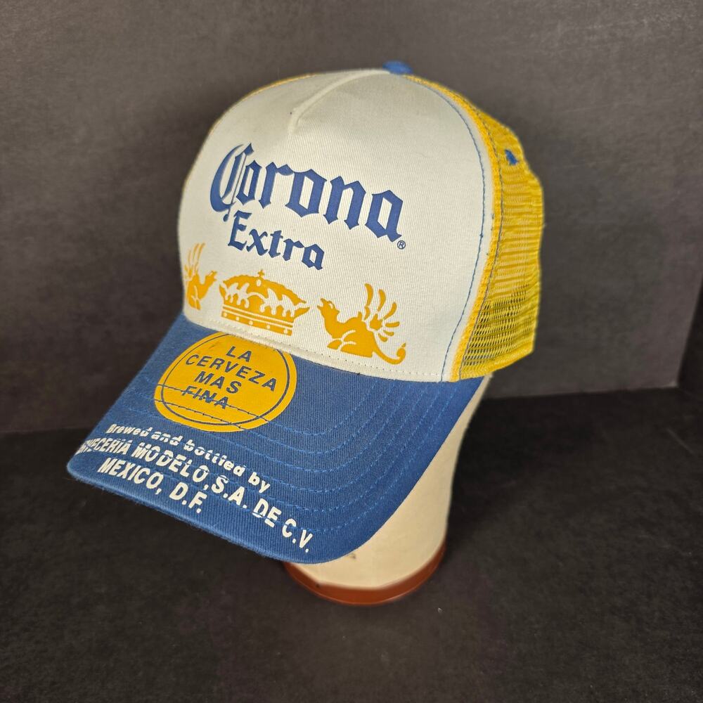Corona Extra Trucker Ballcap Snapback Concept One Mexican Beer Never Worn Mesh
